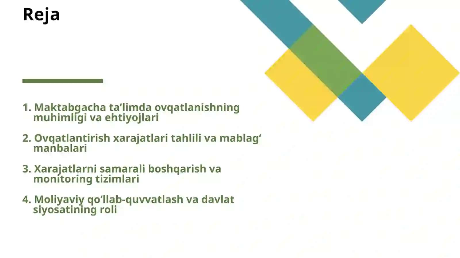 Maktabgacha ta'limda ovqatlanishning muhimligi va ehtiyojlari 2