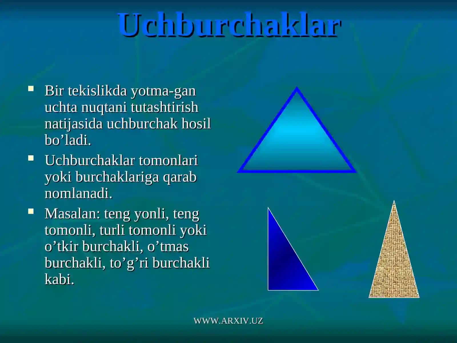 Uchburchaklar 2