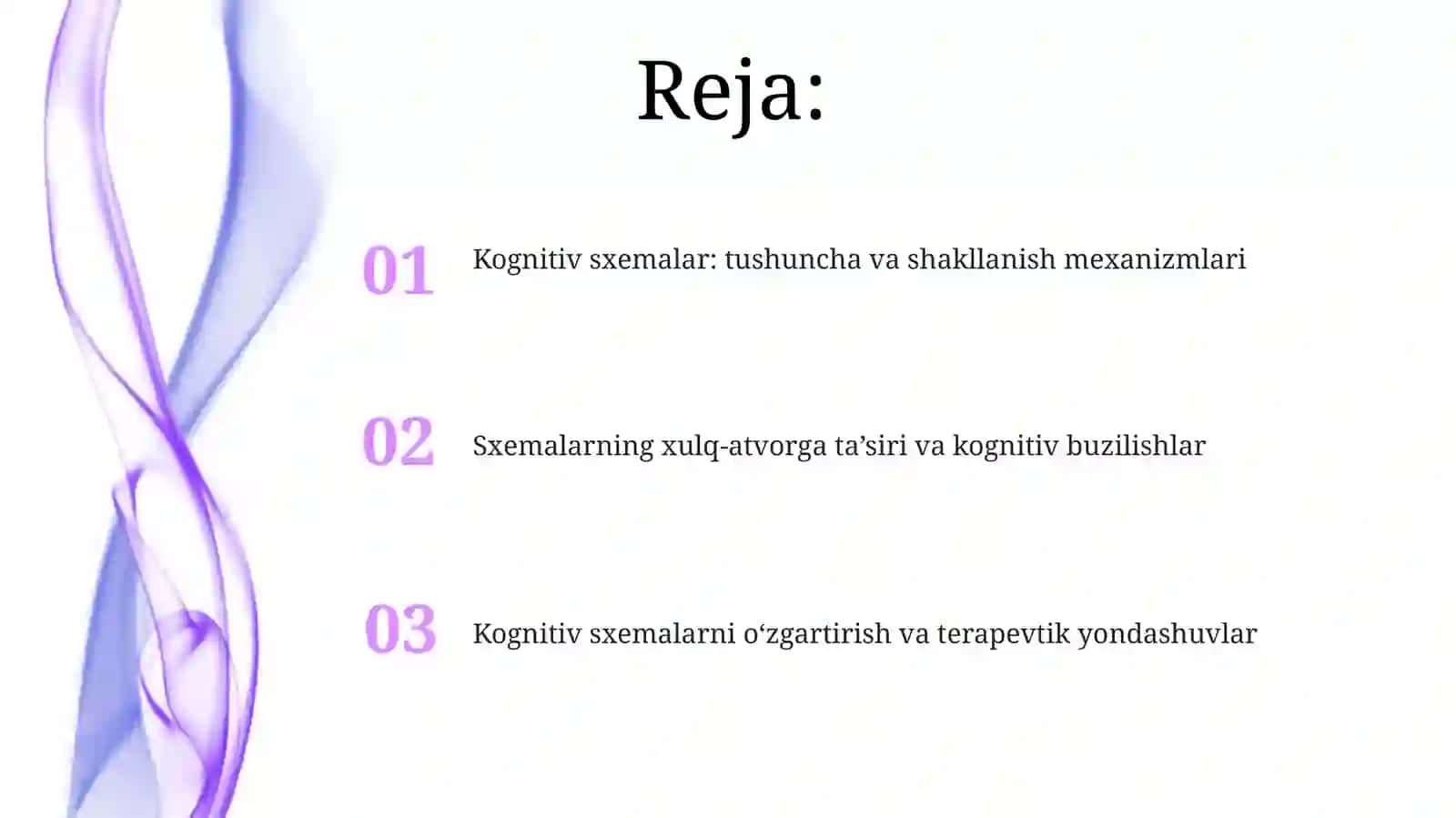 Kognitiv sxemalar va ularning inson xulq-atvoriga ta'siri 2