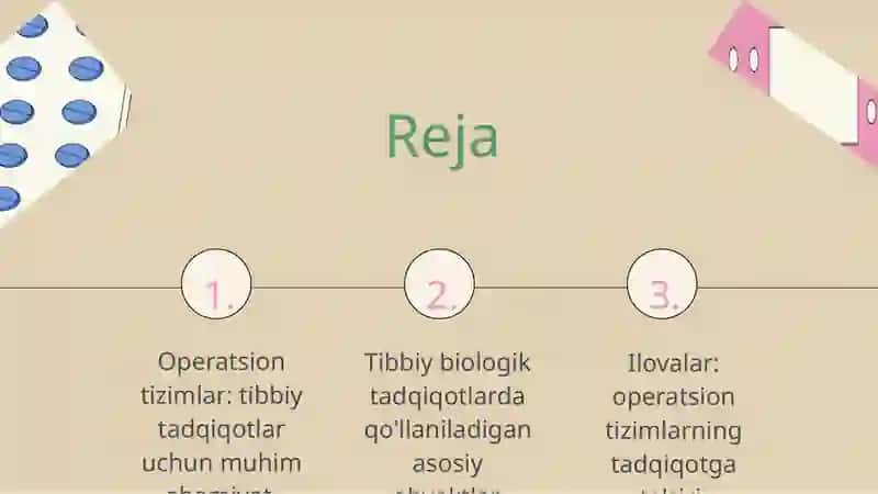 Operatsion tizimlar va ulardan tibbiy biologik tadqiqotlarga 2