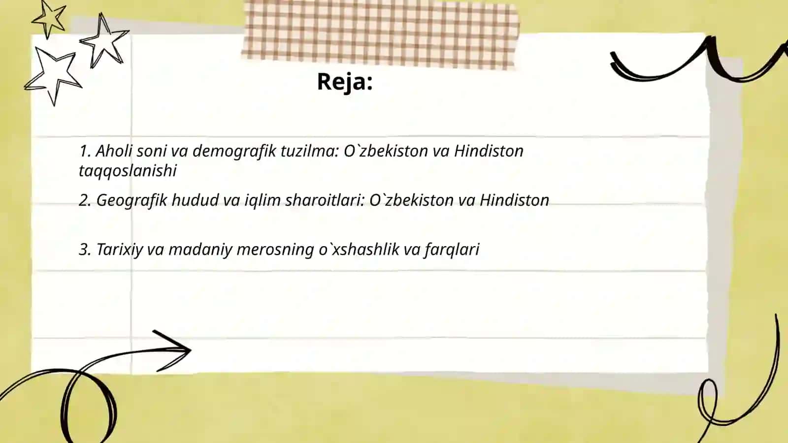 O`zbekiston va Hindiston davlatlarini taqqoslash 2