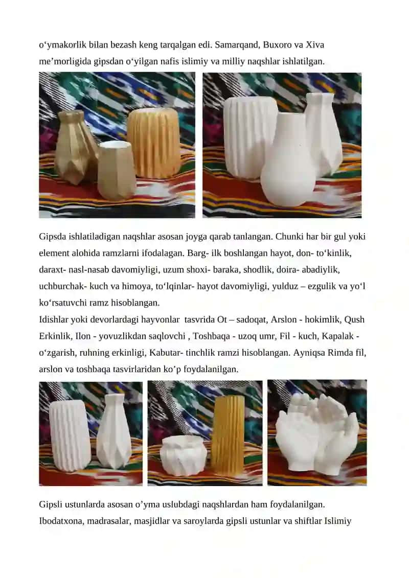 Gips - go’zallik san’ati. 2