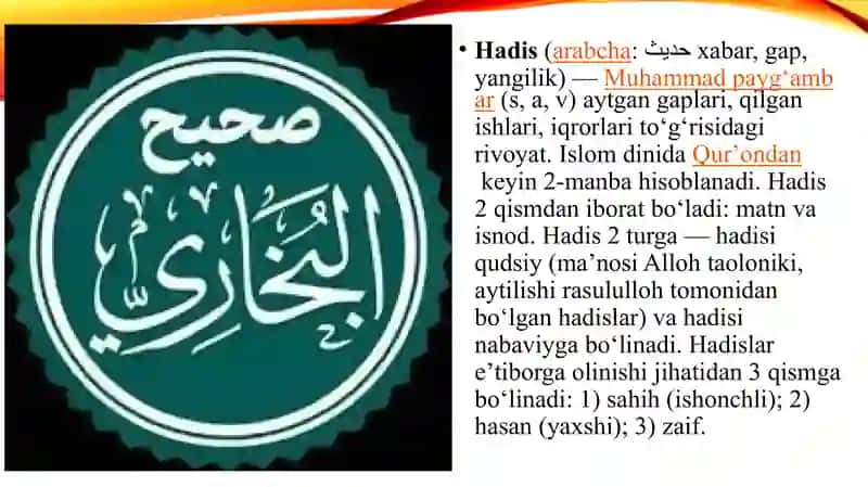 Hadis ilmining paydo bo'lishi 2