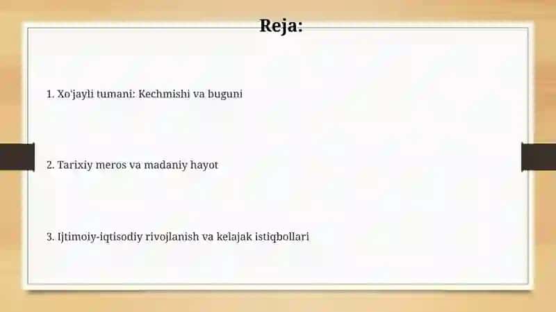Xo'jayli tumani tarixi 2