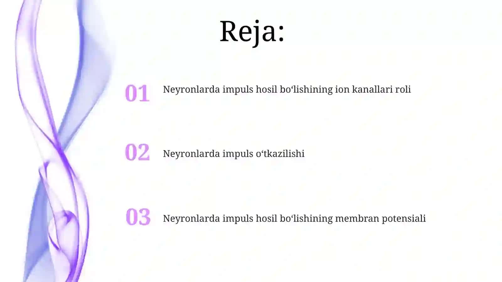 Neyronlarda nerv impluslarning hosil boʻlish mexanizmlari 2