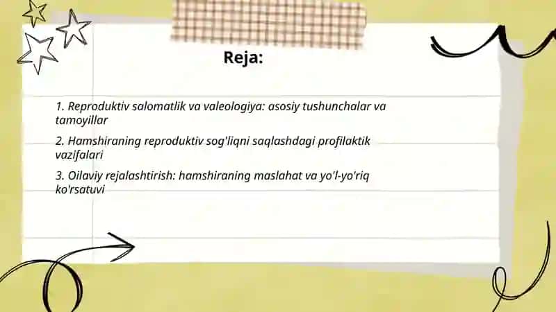 Reproduktiv salomatlikning valeologik tamoyillari va reproduktiv salomatlikda hamshiraning roli 2