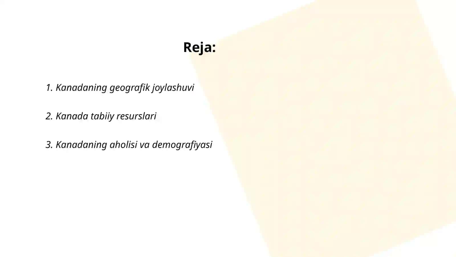 Kanadaning ijtimoiy-iqtisodiy geografiyasi 2