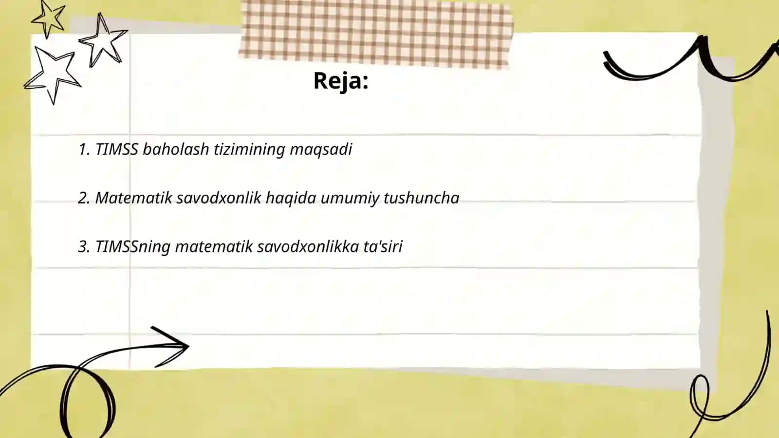 TIMSS baholash tizimi 2