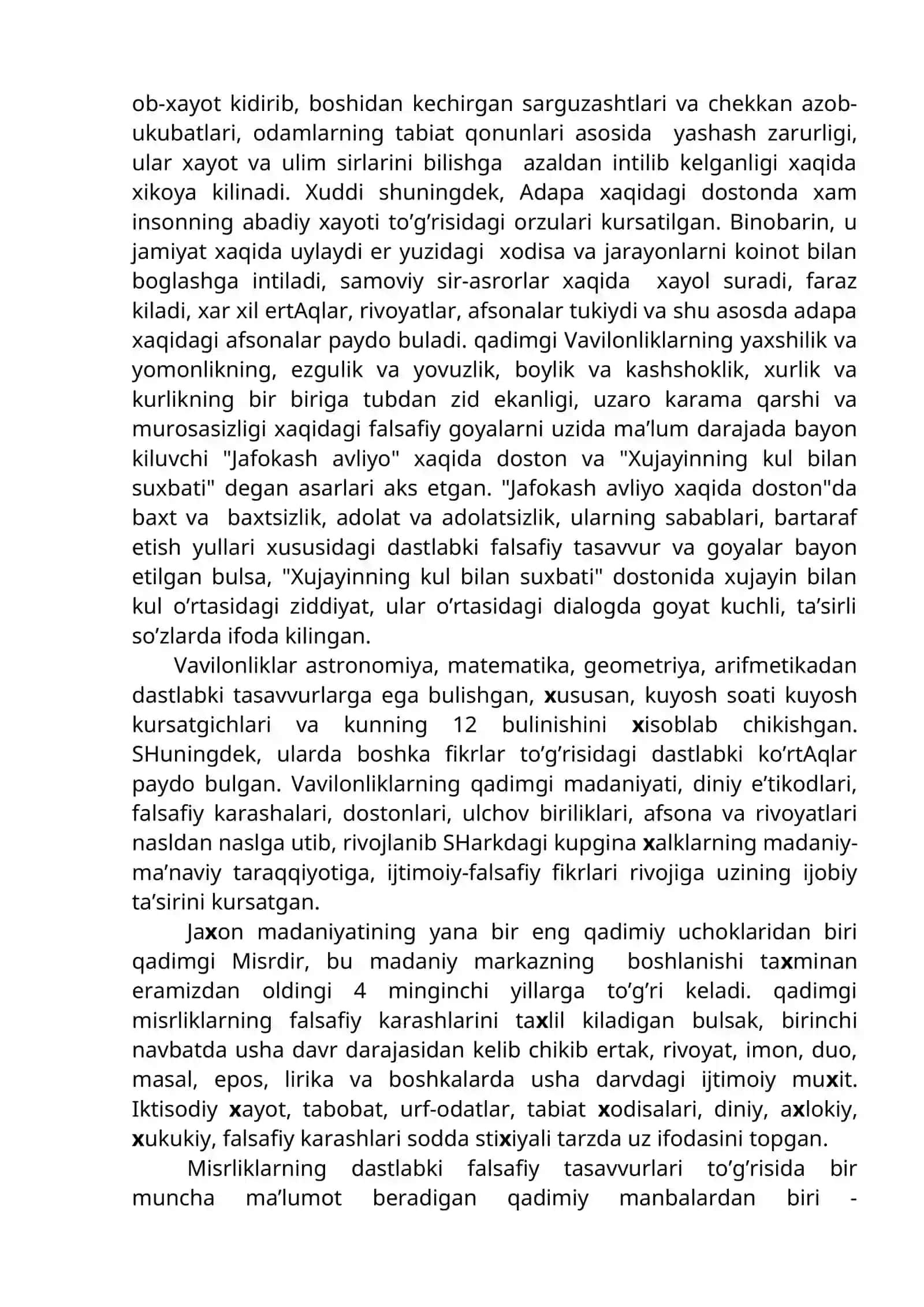 Insonning madaniy yuksalishi va falsafiy tafakkur taraqqiyoti 2