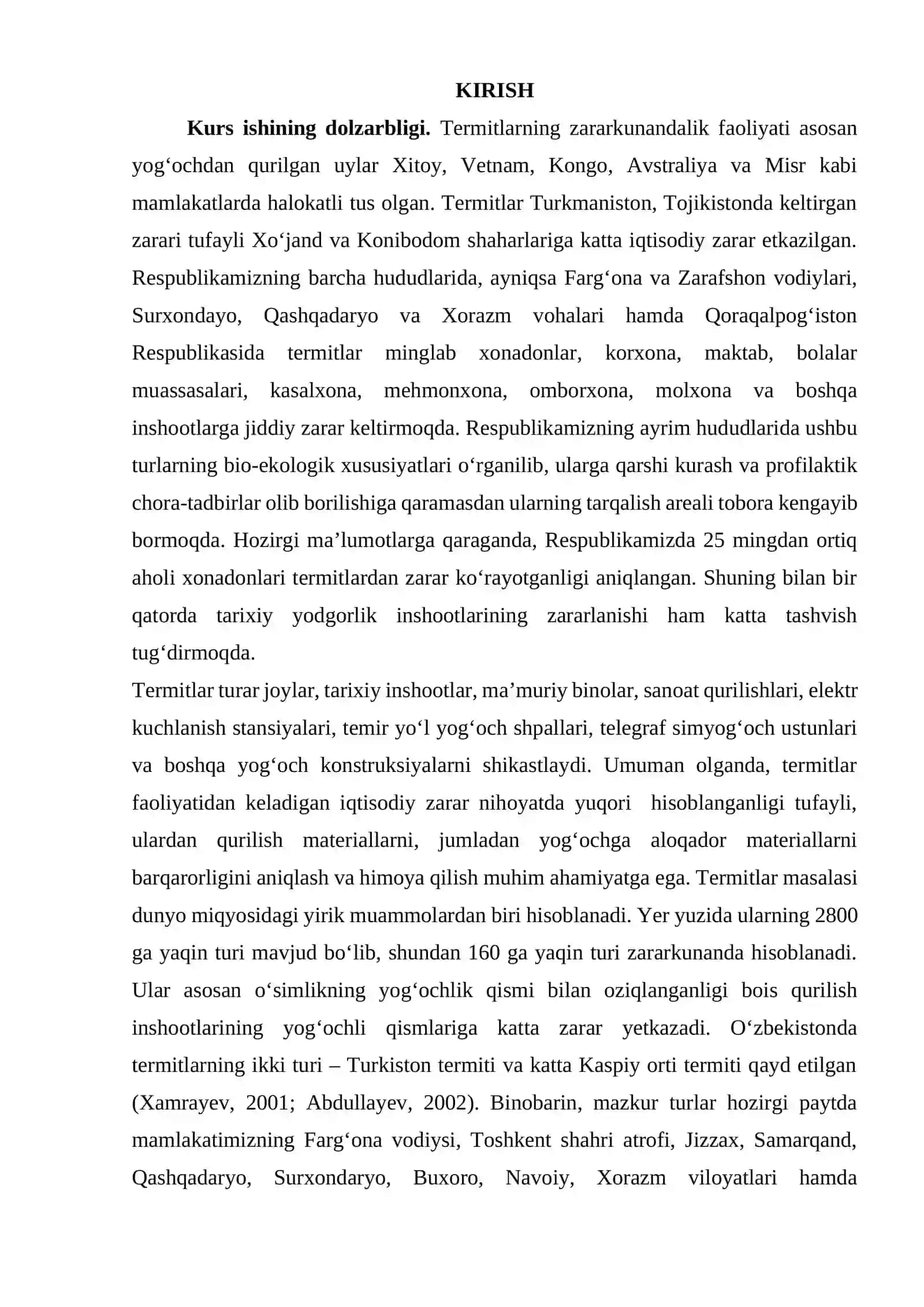 ANACATHOTERMES AVLODIGA MANSUB TERMITLARNING BIOLOGIK XUSUSUYATLARI 2