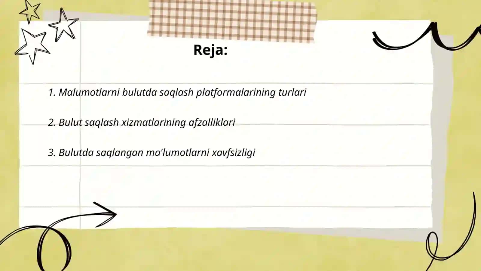 Malumotlarni bulutda saqlash platformalari bilan ishlash 2