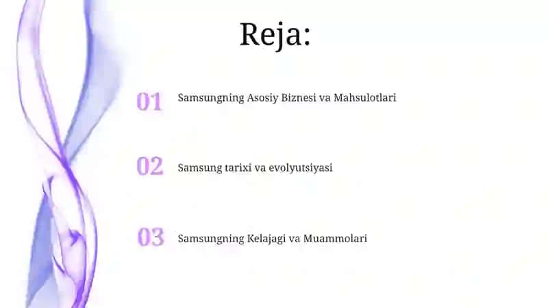 Samsungning Asosiy Biznesi va Mahsulotlari 2