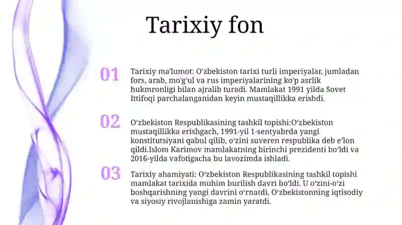 Mustaqil Uzbekiston Respulbikasi Tashkil Topishi Va Uning Tarixiy Ahamiyati 2