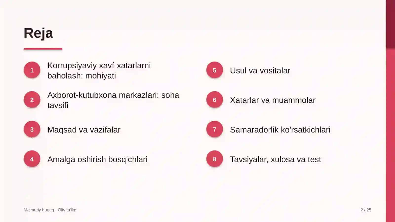 Korrupsiyaviy xavf-xatarlarni baholash: mohiyati 2