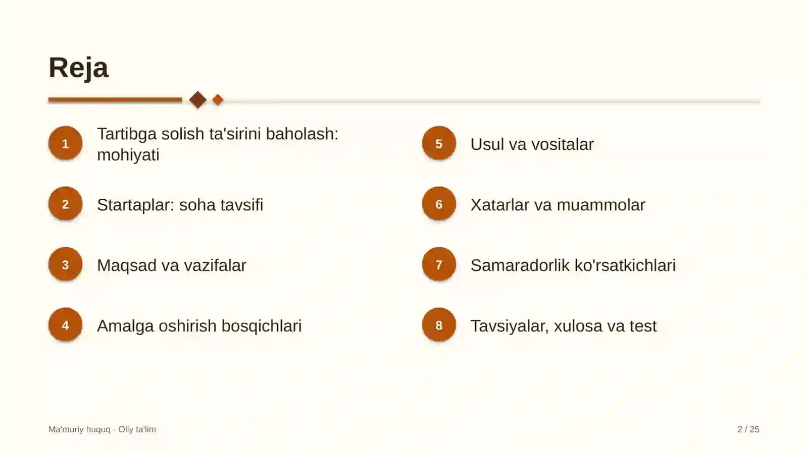 startaplarda normativ huquqiy hujjatlarning tartibga solish ta'sirini baholash 7329 2