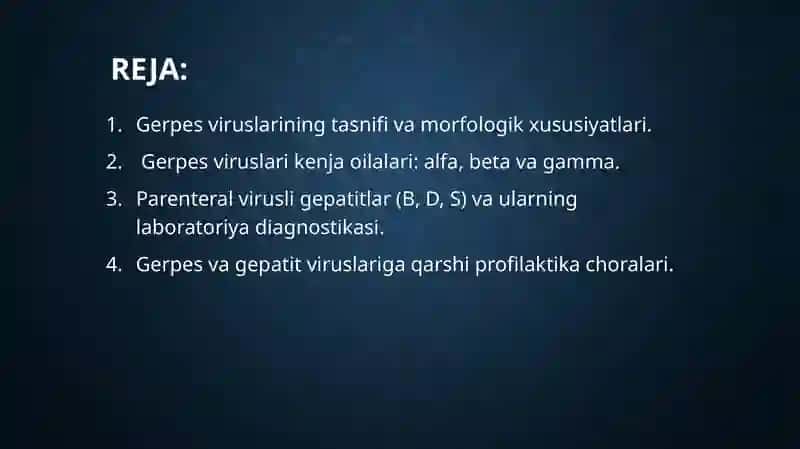 Gerpesviruslari. Tasniflash. Morfologiya va ultrastruktura 2