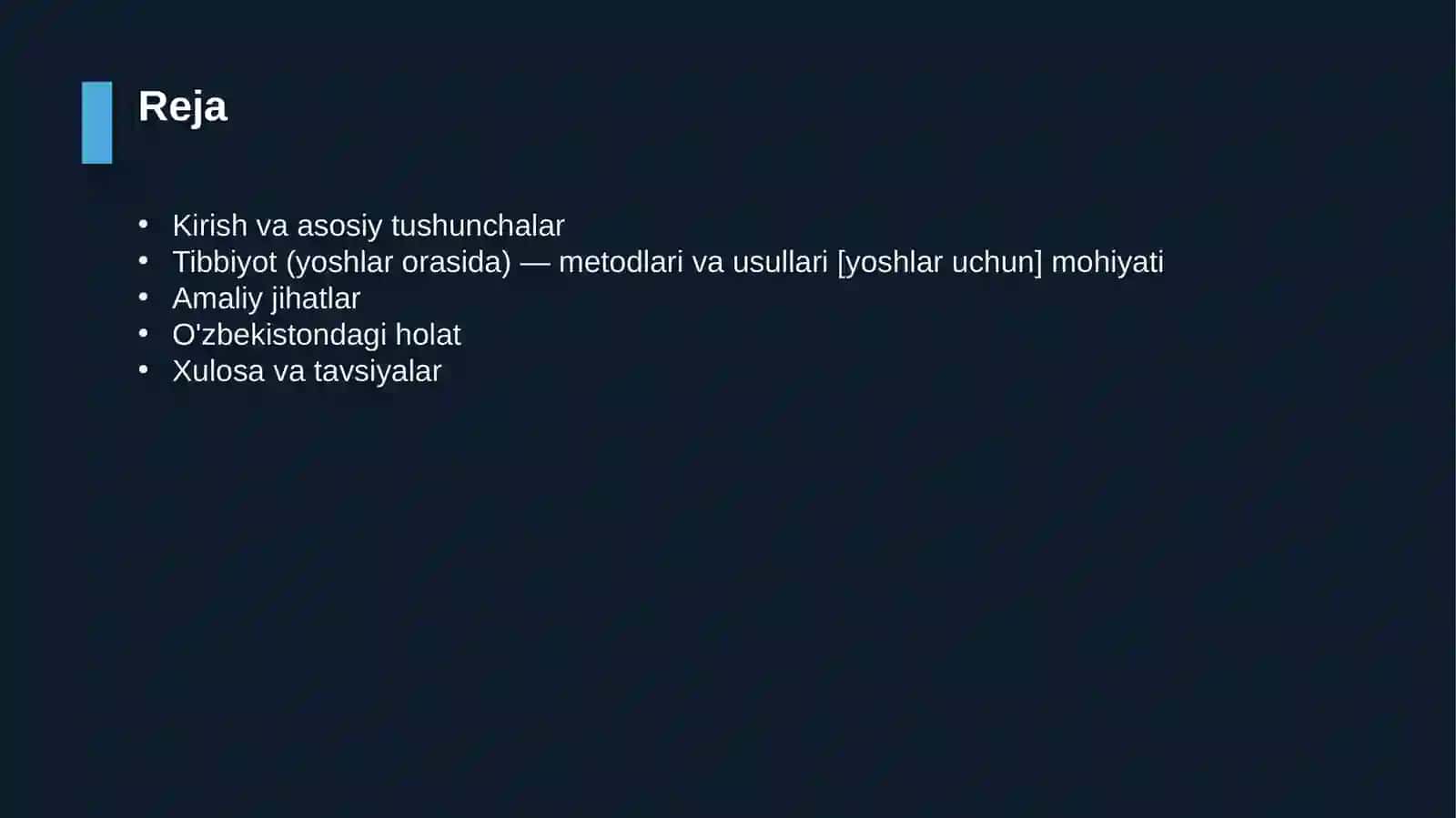 Tibbiyot (yoshlar orasida) — metodlari va usullari [yoshlar uchun] 2
