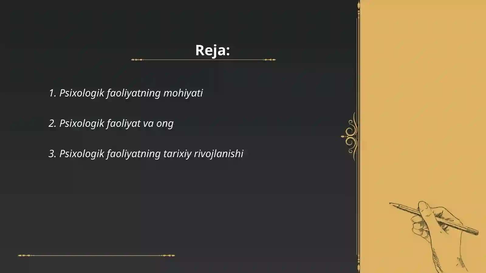 Psixologik faoliyati haqida 2