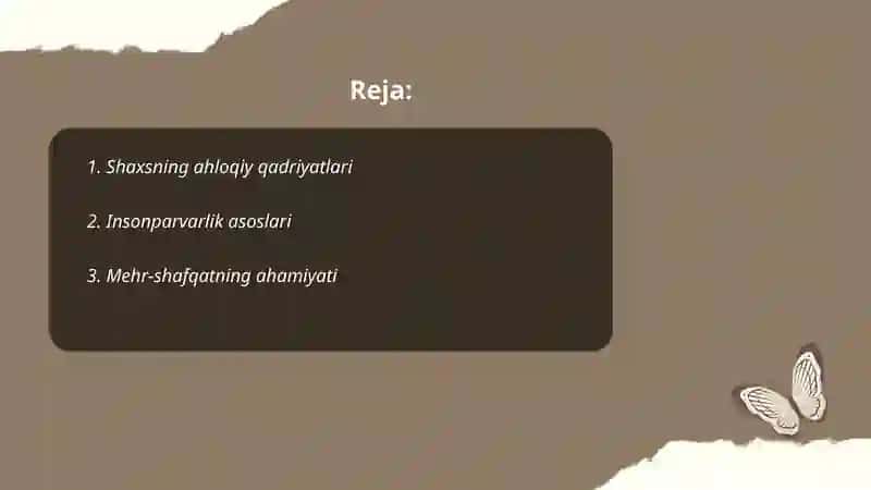 Shaxsning insonparvarlik nazariyasi 2