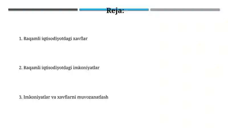 Raqamli iqtisodiyotda imkoniyatlar va xavflar 2