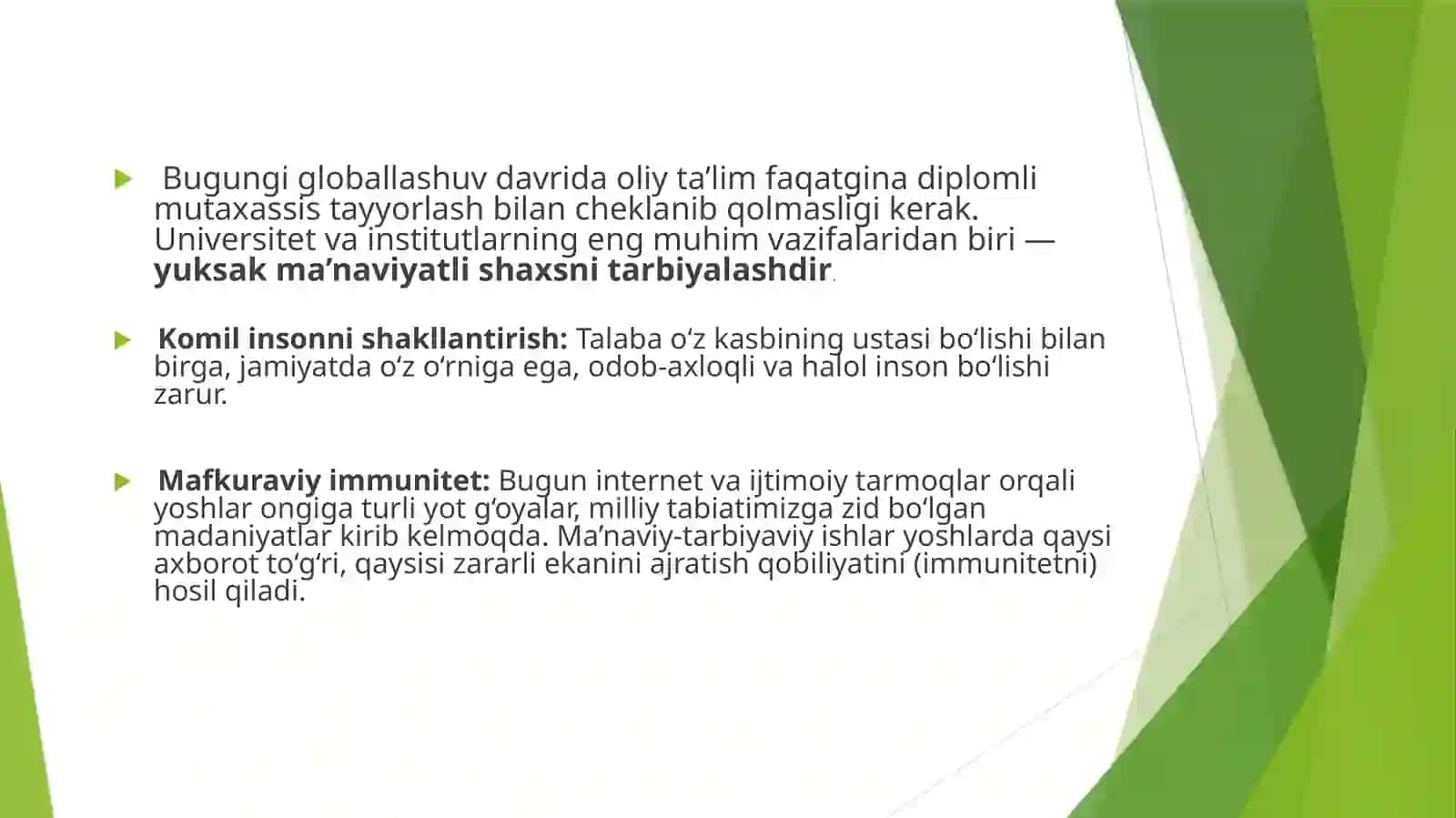Oliy ta‘limda ma‘naviy-axloqiy ishlar tizimi 2