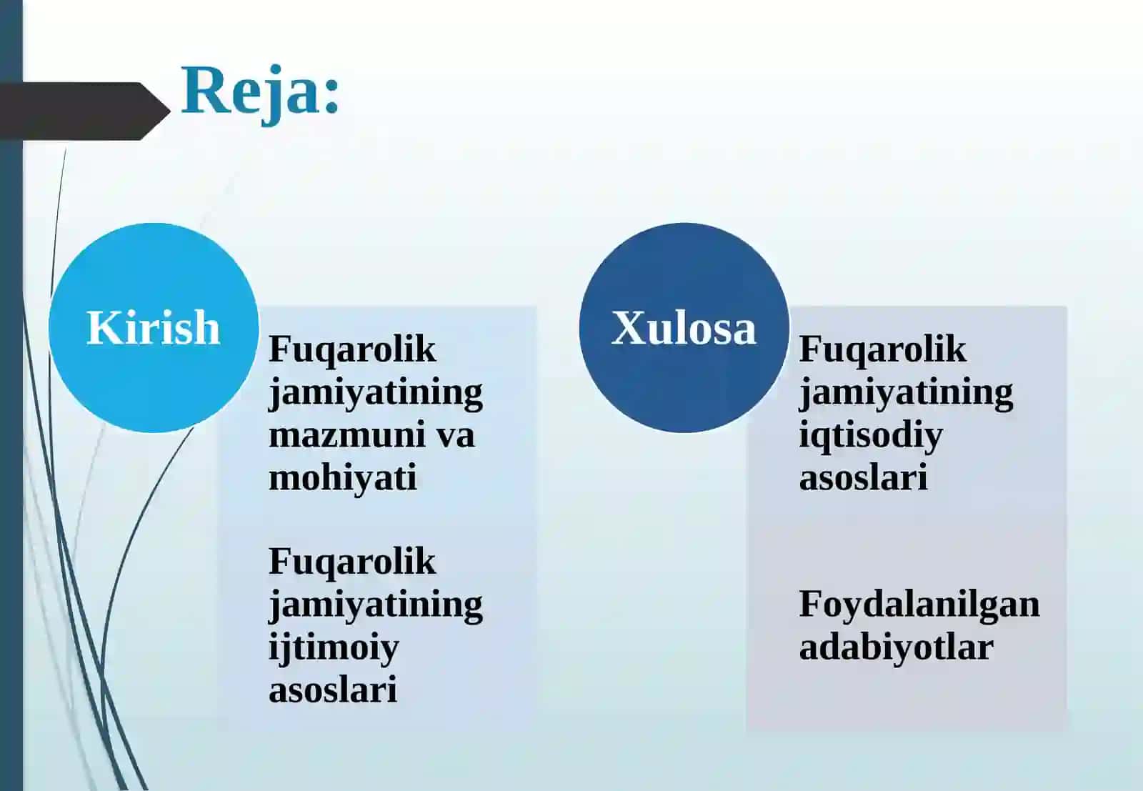 Fuqarolik jamiyatining ijtimoiy, Iqtisodiy asoslari 2