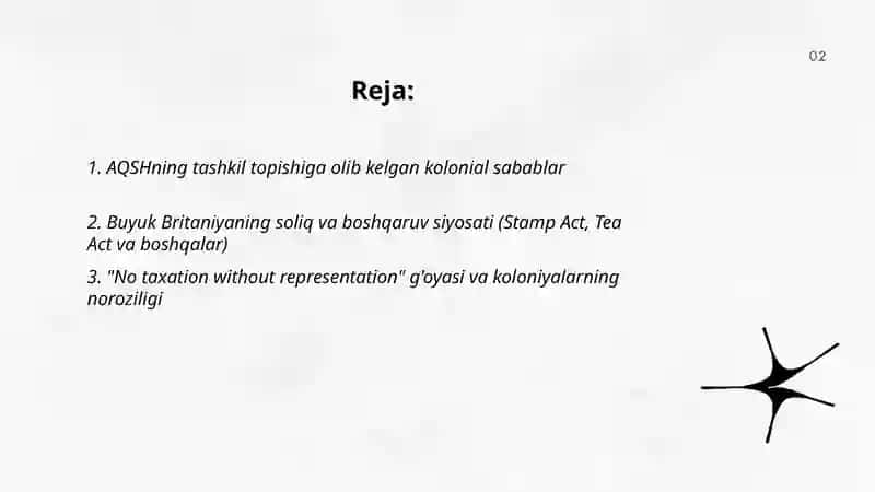 AQSH tashkil topishi va Mustaqillik Deklaratsiyasi 2