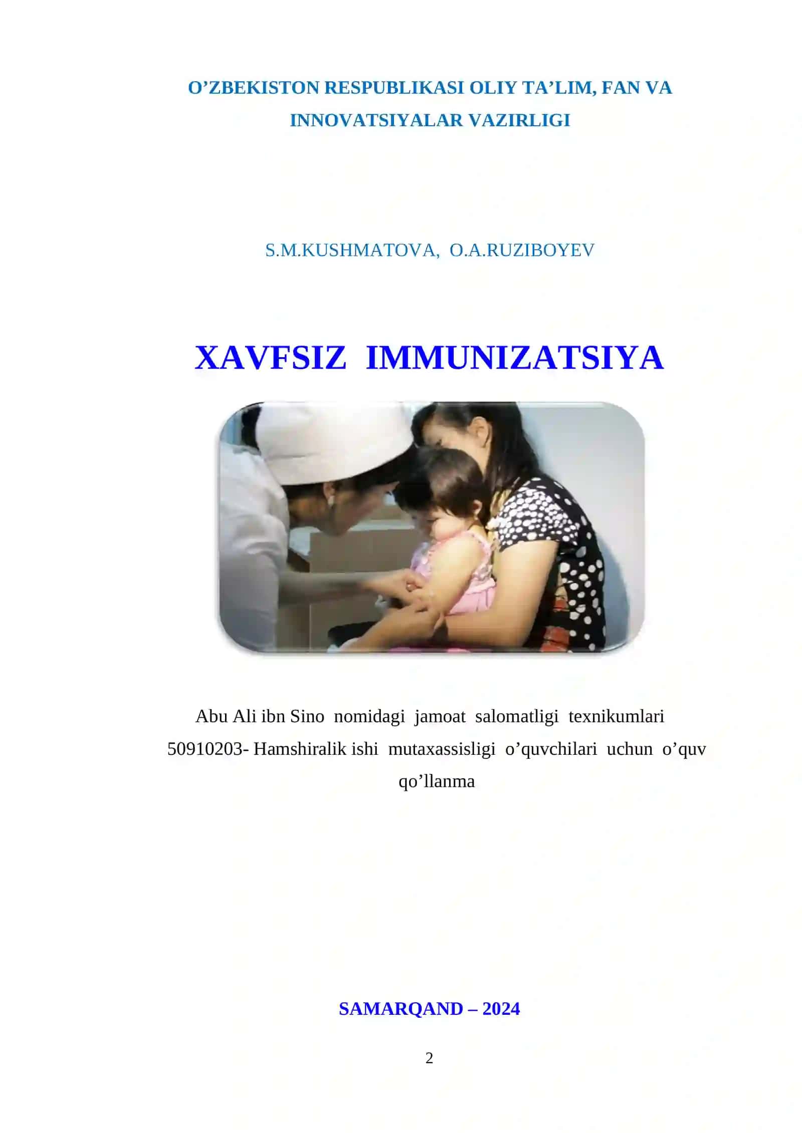 XAVFSIZ IMMUNIZATSIYA 2