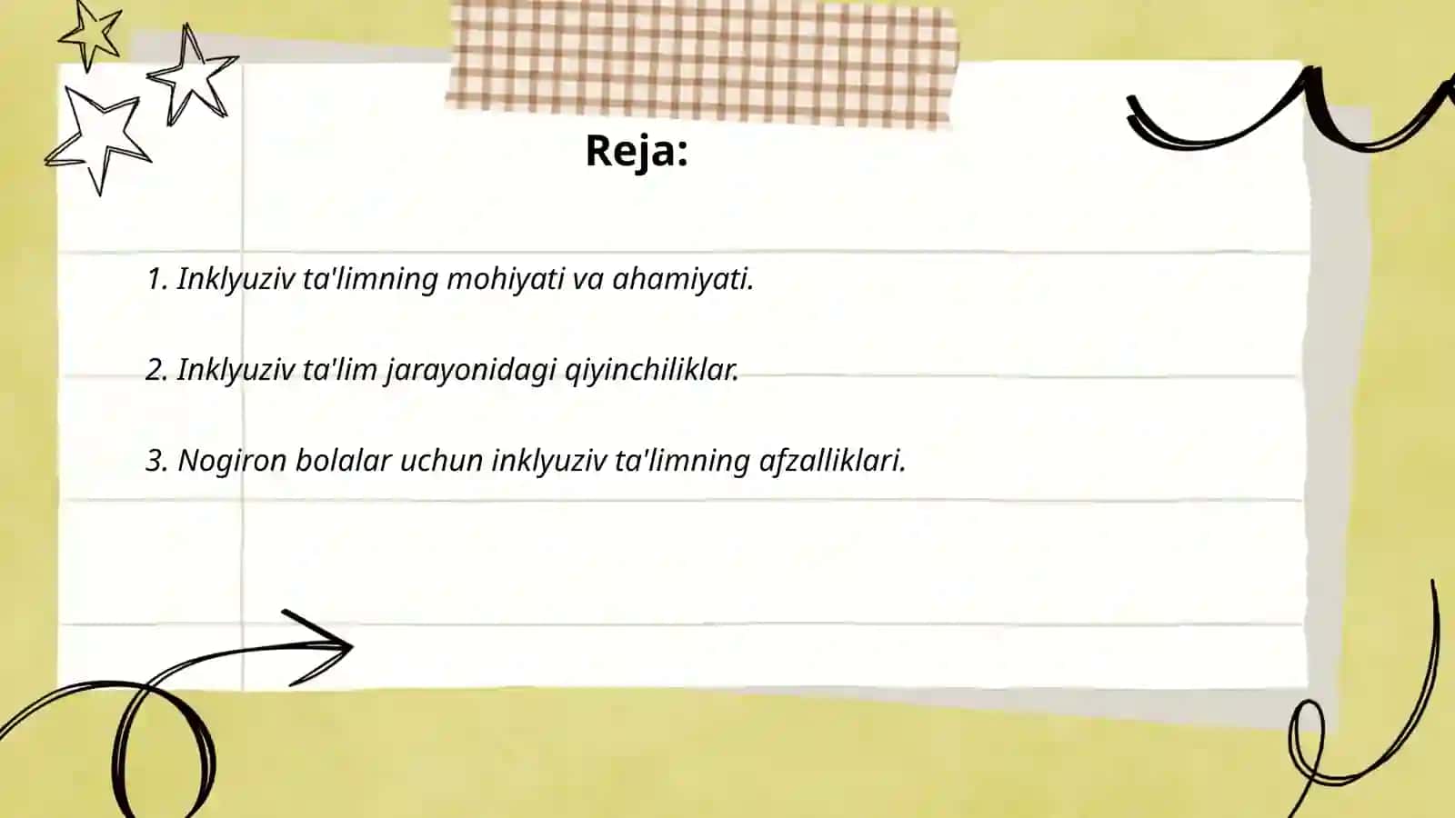 Inklyuziv ta'lim g'oyalarini amaliyotga tadbiq etish bo'yicha turli guruhlarga mansub respondentlarning fikrlarini aniqlashga qaratilgan sotsiologik tadqiqotlar 2