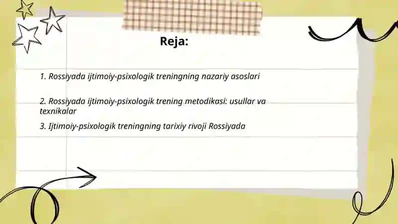Rossiyadagi ijtimoiy- psixologik treningning nazariy va metodik jihatlari 2
