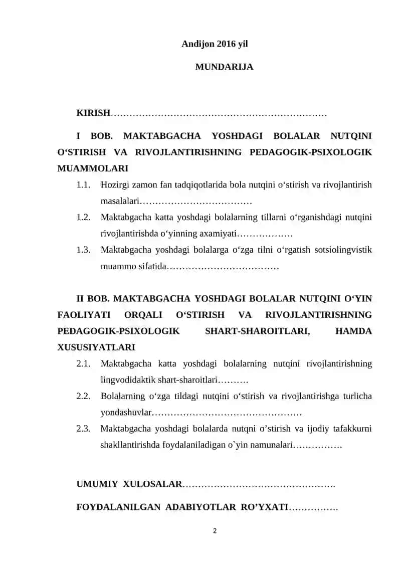MAKTABGACHA TA’LIM YOSHDAGI BOLALAR NUTQINI O‘STIRISHDA O‘YIN FAOLIYATINING AXAMIYATI 2