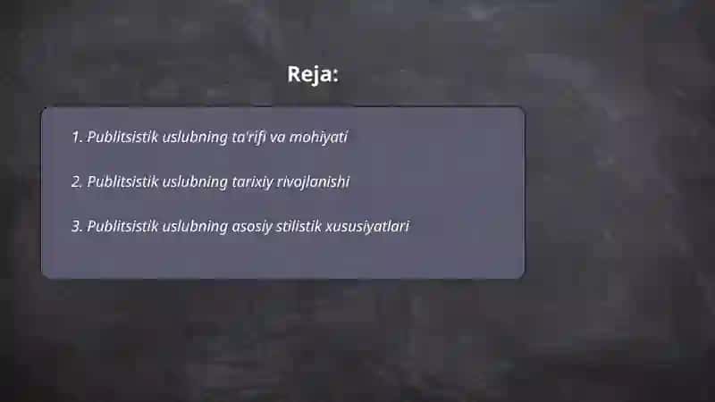Publitsistik uslub haqida 2