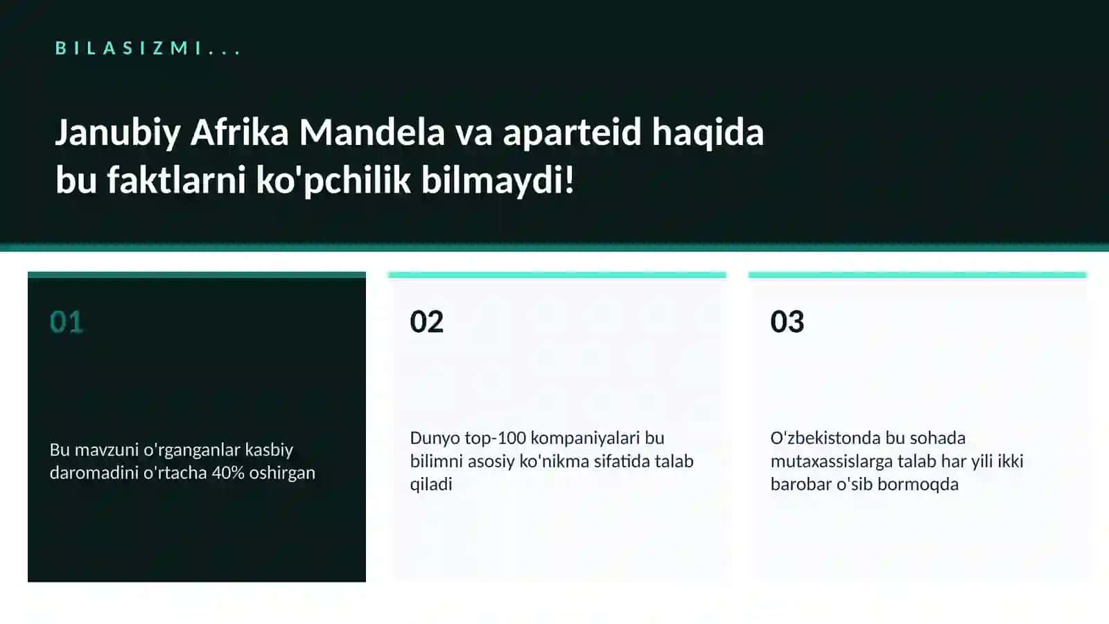 Janubiy Afrika Mandela va aparteid 2