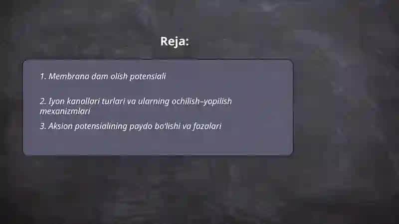 Qoʻzgʻaluvchan toʻqimalar fiziologiyasi 2