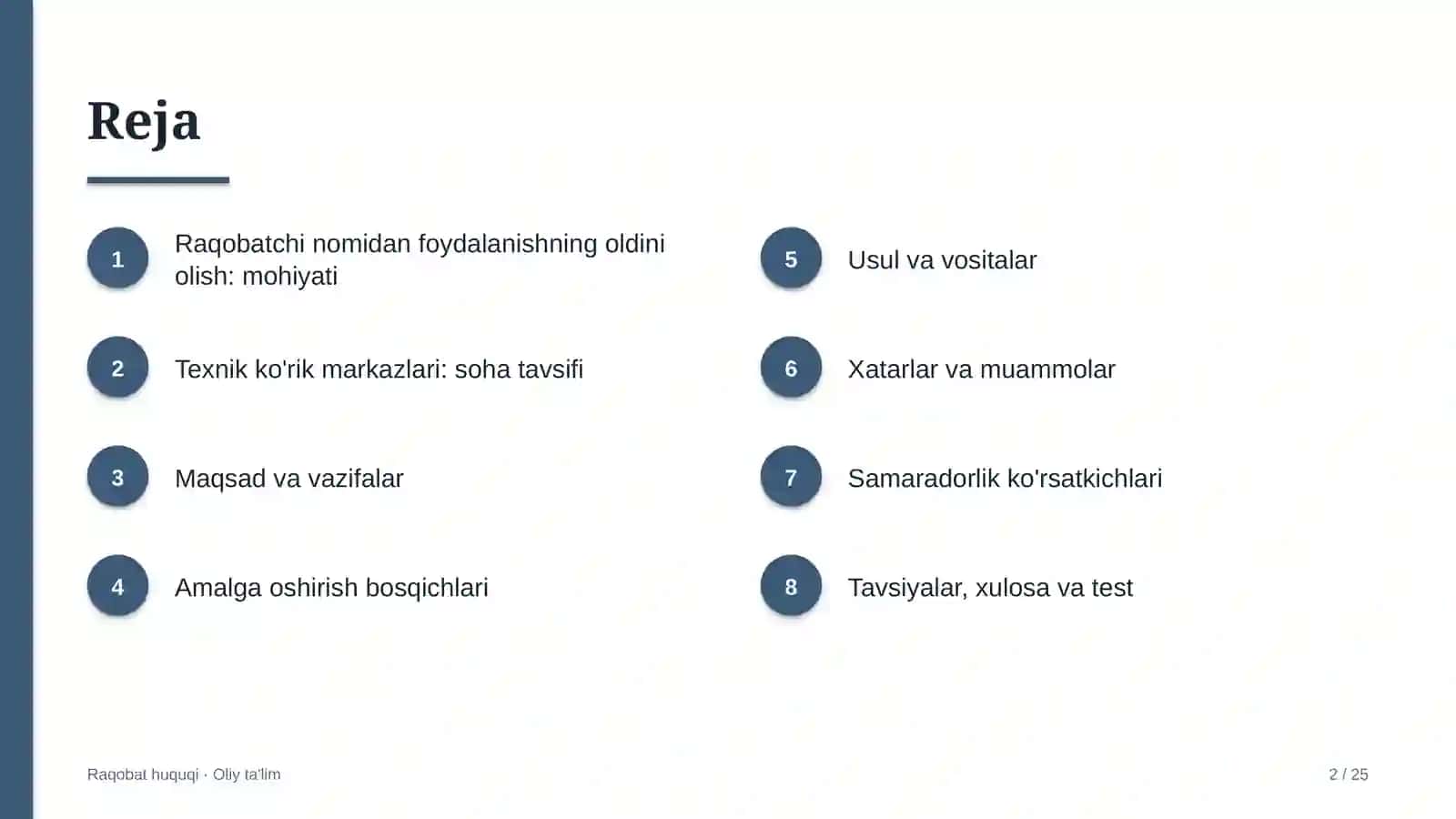 texnik ko'rik markazlarida raqobatchi nomidan foydalanishning oldini olish 3971 2