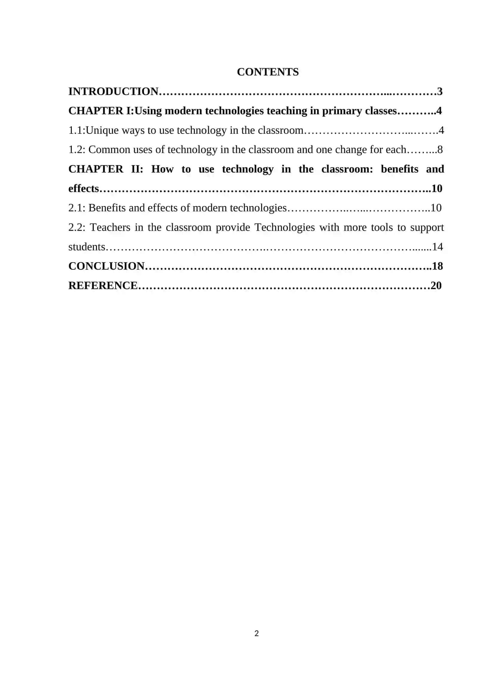 Amaliy ishlar: USING MODERN TECHNOLOGIES TEACHING IN PRIMARY CLASSES 2