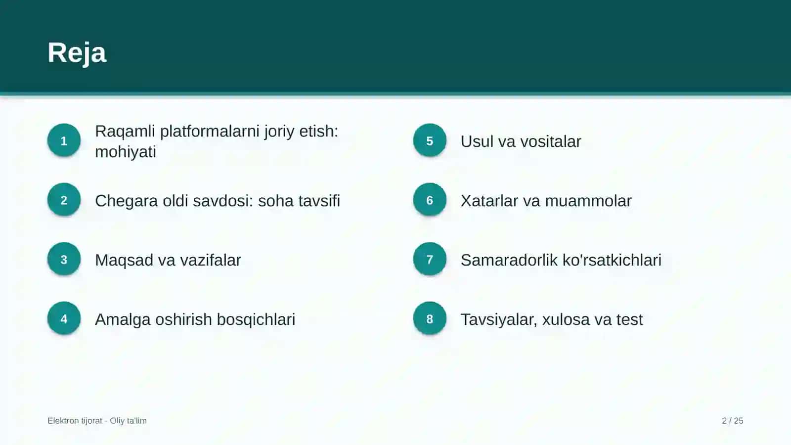 Raqamli platformalarni joriy etish: mohiyati 2