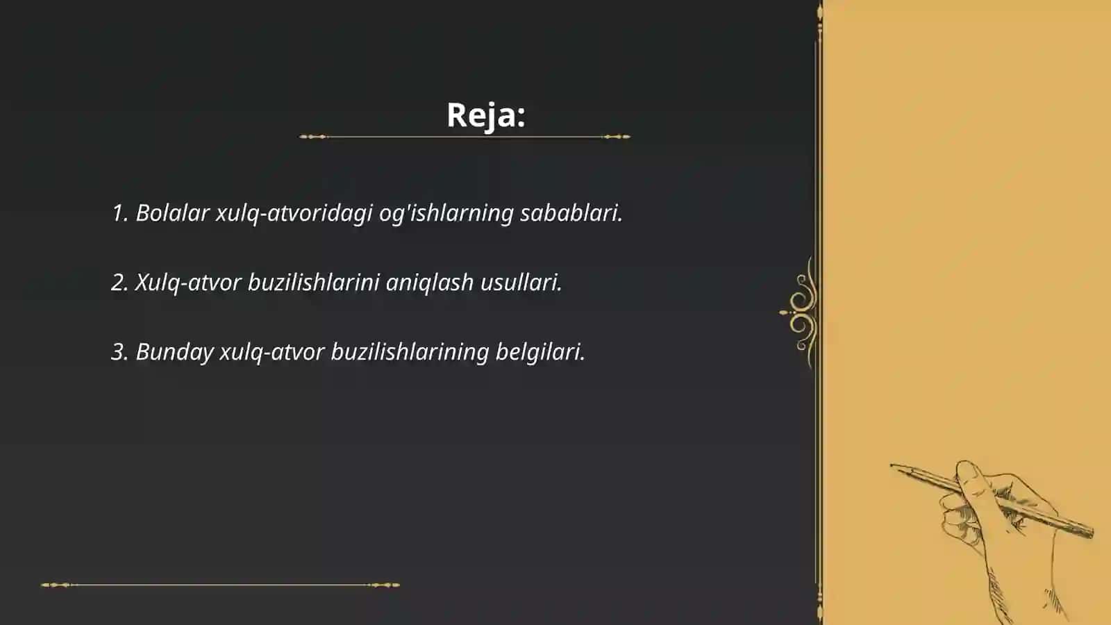 Bolalar xulq-atvoridagi og'ishlarni diagnostika qilish 2