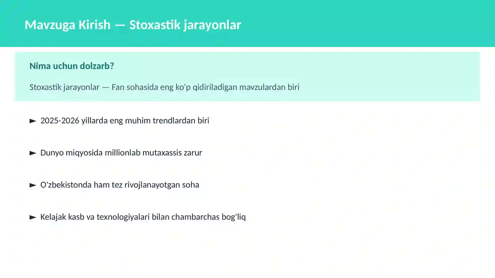 FAN | MATEMATIKA ZAMONAVIY 2