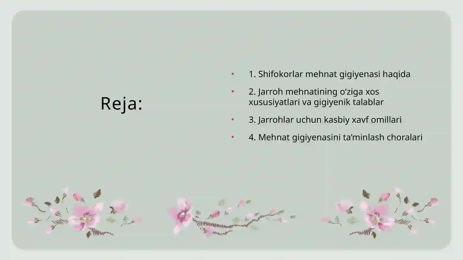 Jarrohlar mehnat gigiyenasi 2