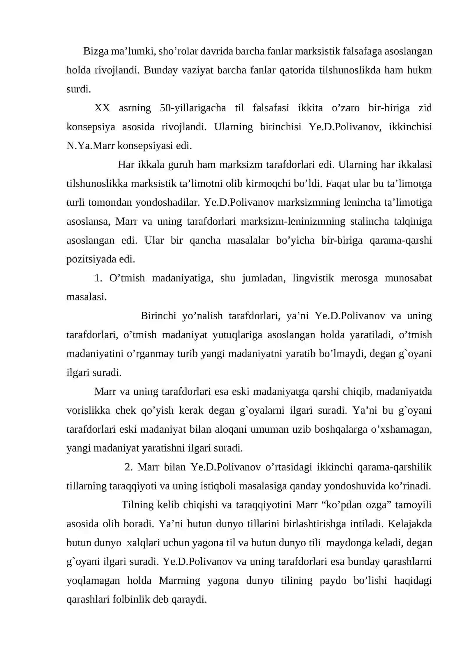 O'ZBEK TILSHUNOSLIGI VA UNING RIVOJLANISH YO'LLARI 2