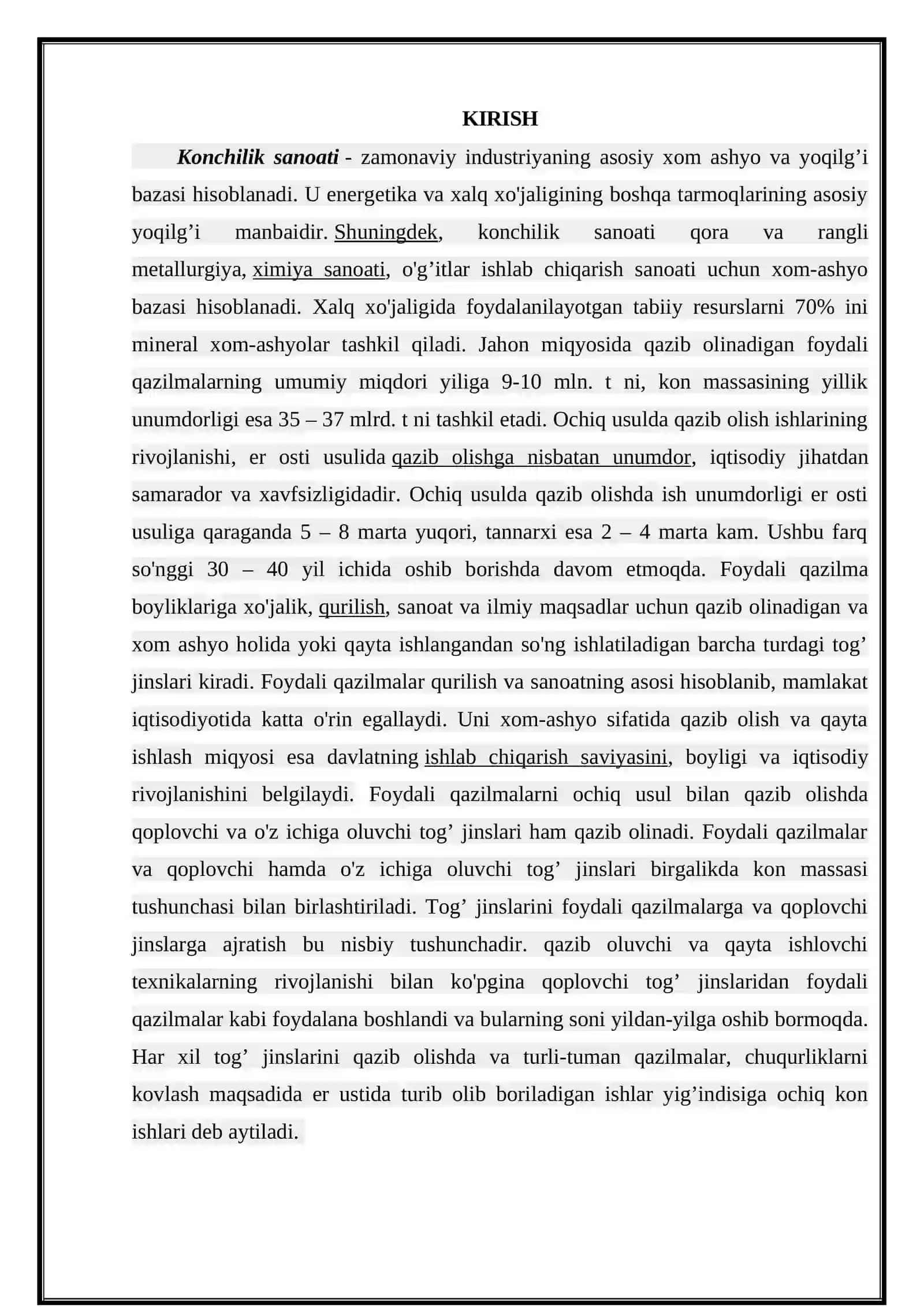 СБШ burg‘ulash stanogining unumdorligini xisoblash 2