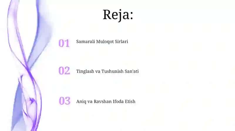 Samarali Muloqot Sirlari 2