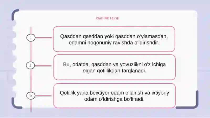 QASDDAN ODAM O‘LDIRISH JINOYATINING OG‘IRLASHTIRUVCHI HOLATLARI TUSHUNCHASI VA TURLARI 2