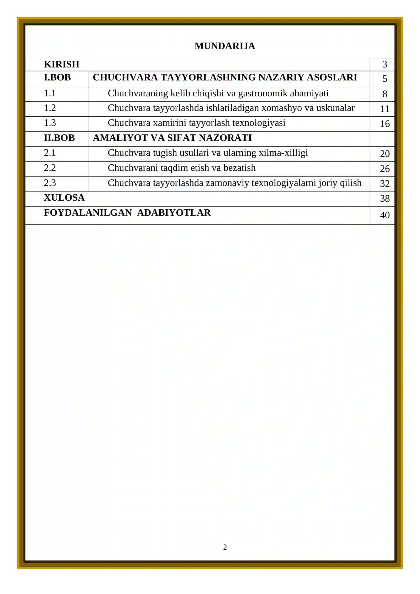 Chuchvara tayyorlash texnologiyasi 2