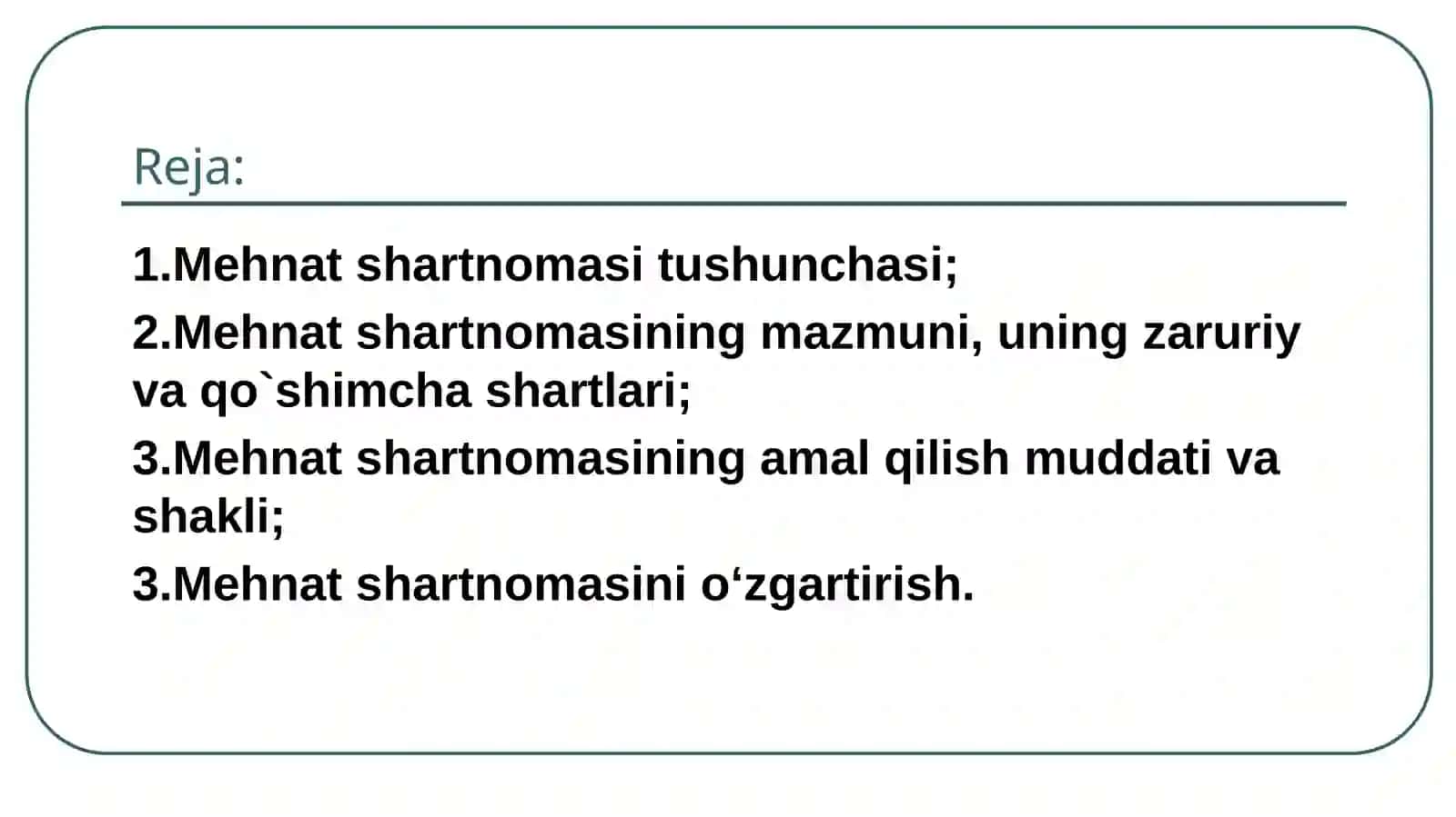 Mehnatshartnomasi 2