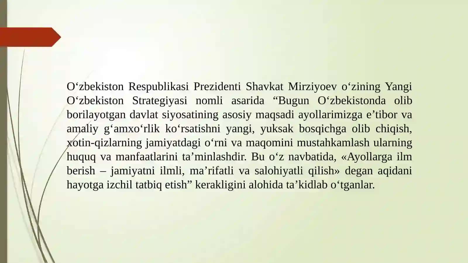 Gender tenglikning xorijiy tajribasi 2