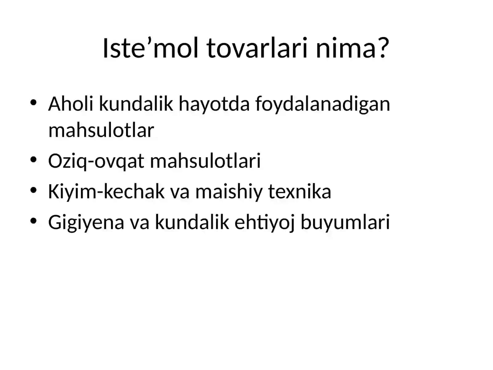 Iste’mol tovarlari bozorini rivojlantirish yo‘llari 2