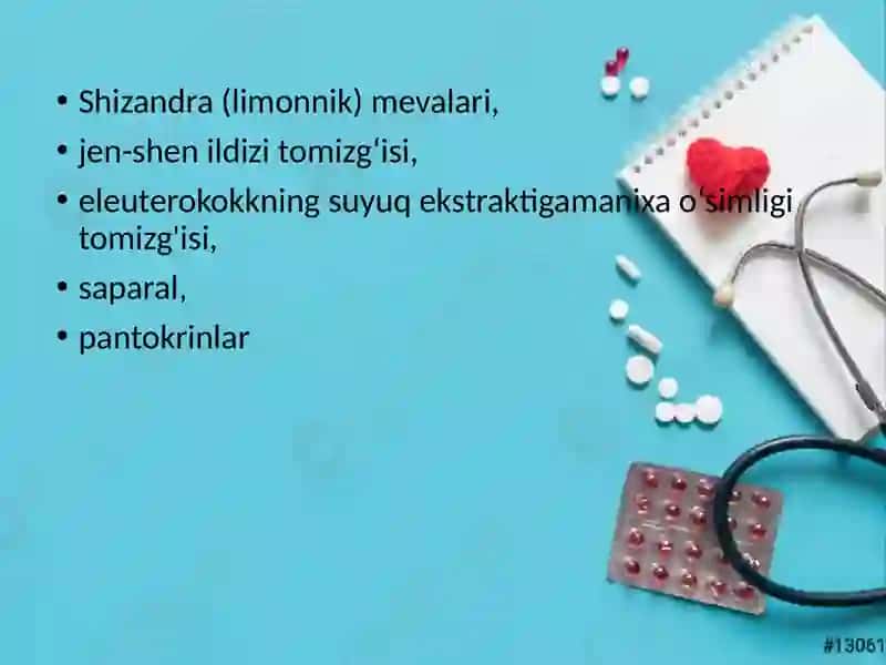 tonusni oshiruvchi moddalar 2