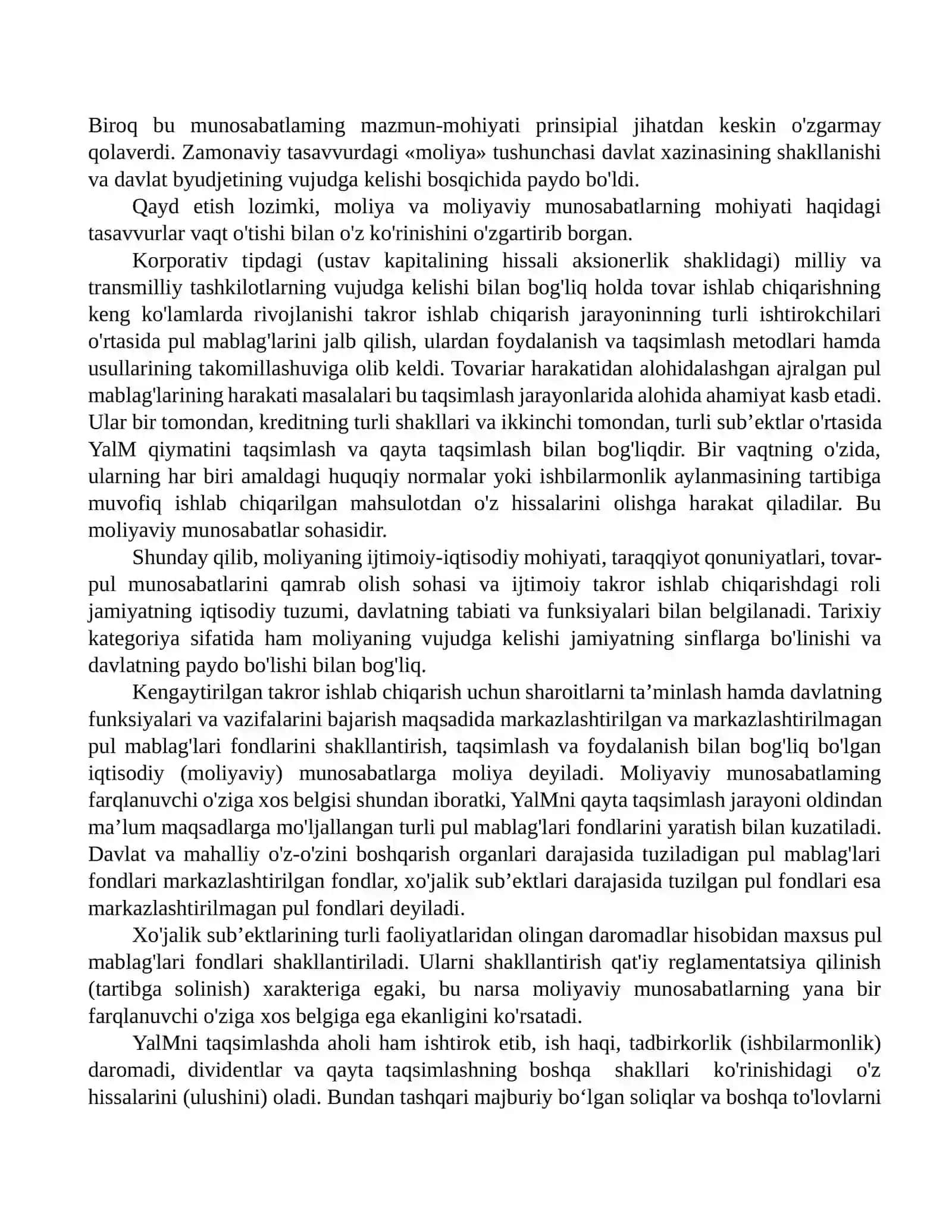 Moliya haqida 2